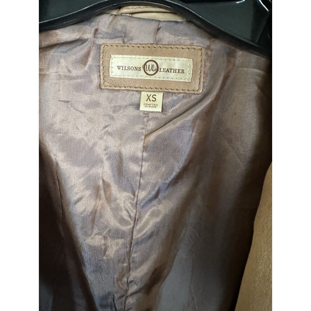 Wilson Tan Leather jackets women XS - Picture 6 of 12